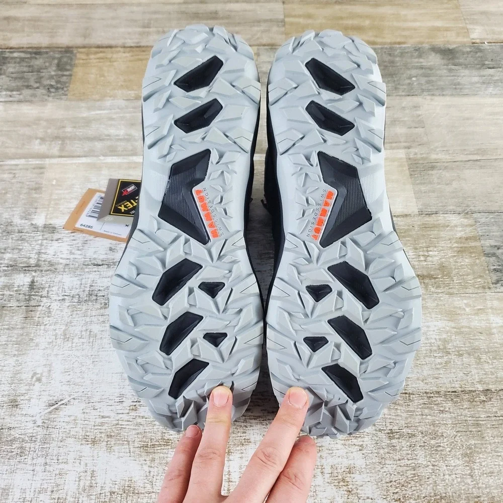 Mammut Sertig II Mid GTX Mens Hiking Shoes Sz 11.5 Athletic Dark‎ Tin Sneakers